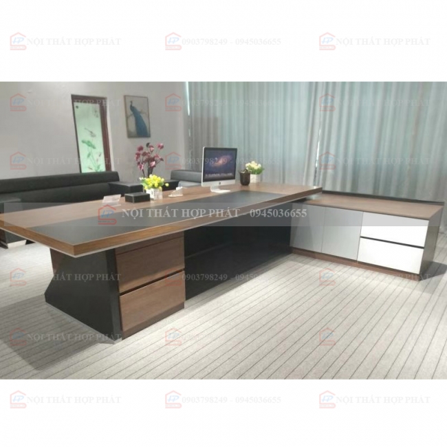 Bàn Làm Việc Cao Cấp Gỗ Thiết Kế BLVCCG010